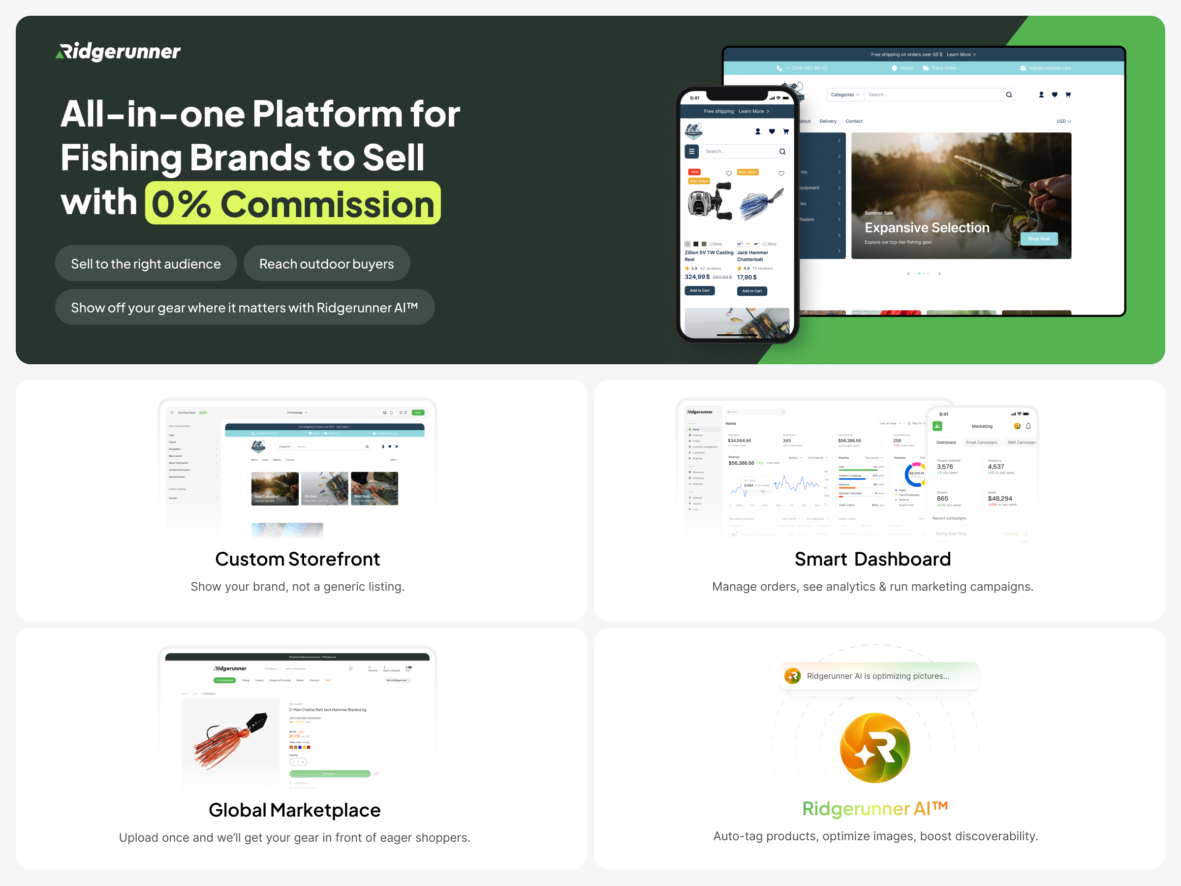Ridgerunner Innovative Software for Fishing Brands