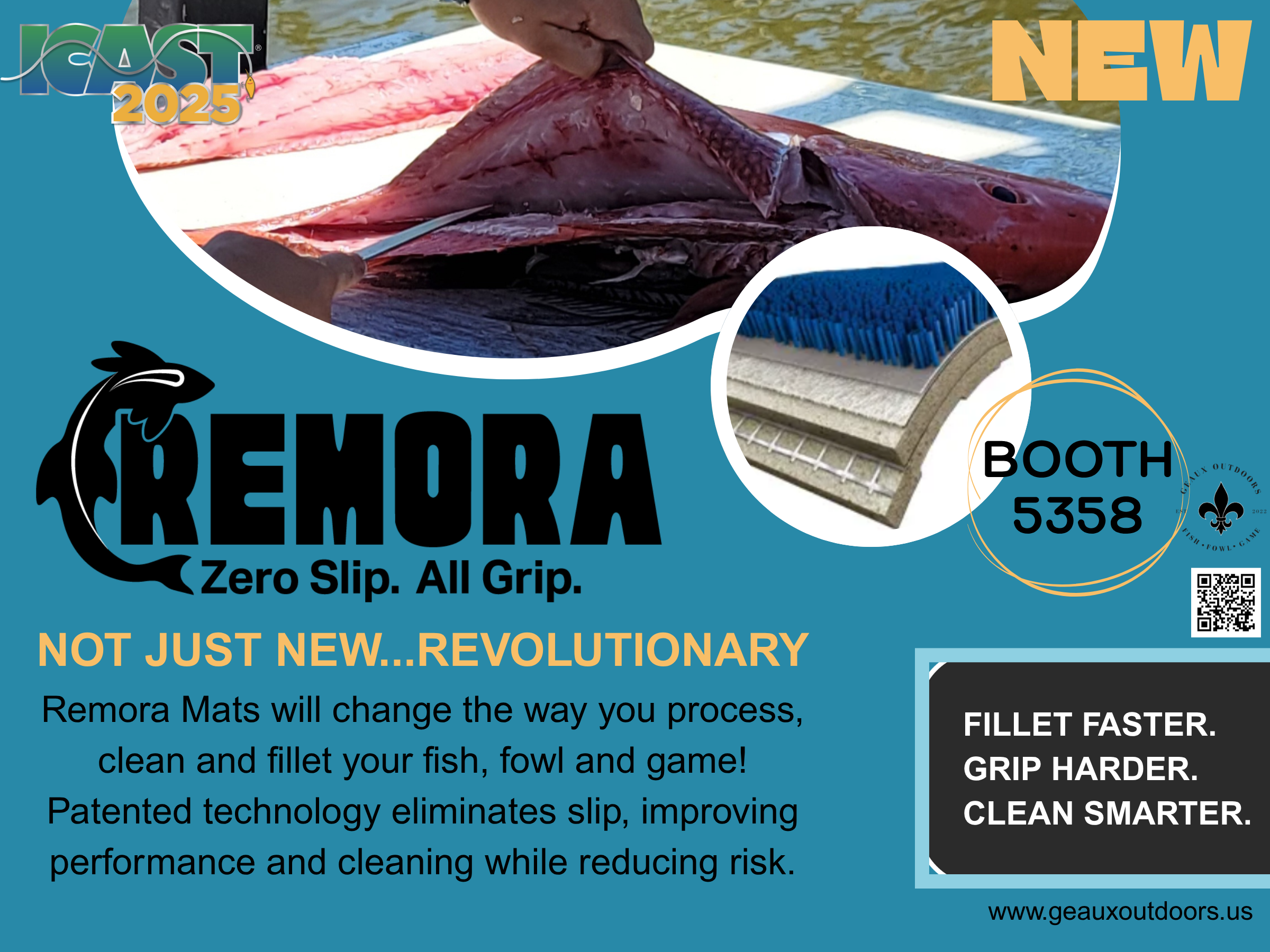 Remora Mats: Anti-Slip Cleaning and Filleting Innovation