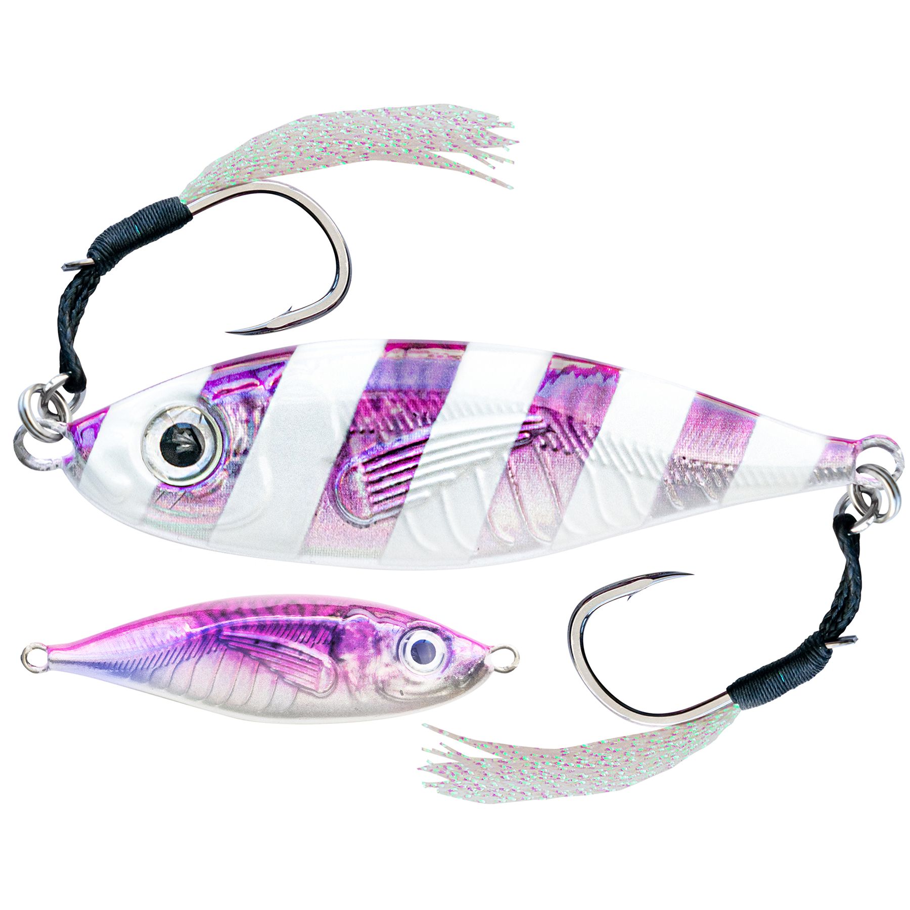 Ahi Ikara Slow Pitch Jigs in 15 gram, 130 gram, and 170 grams