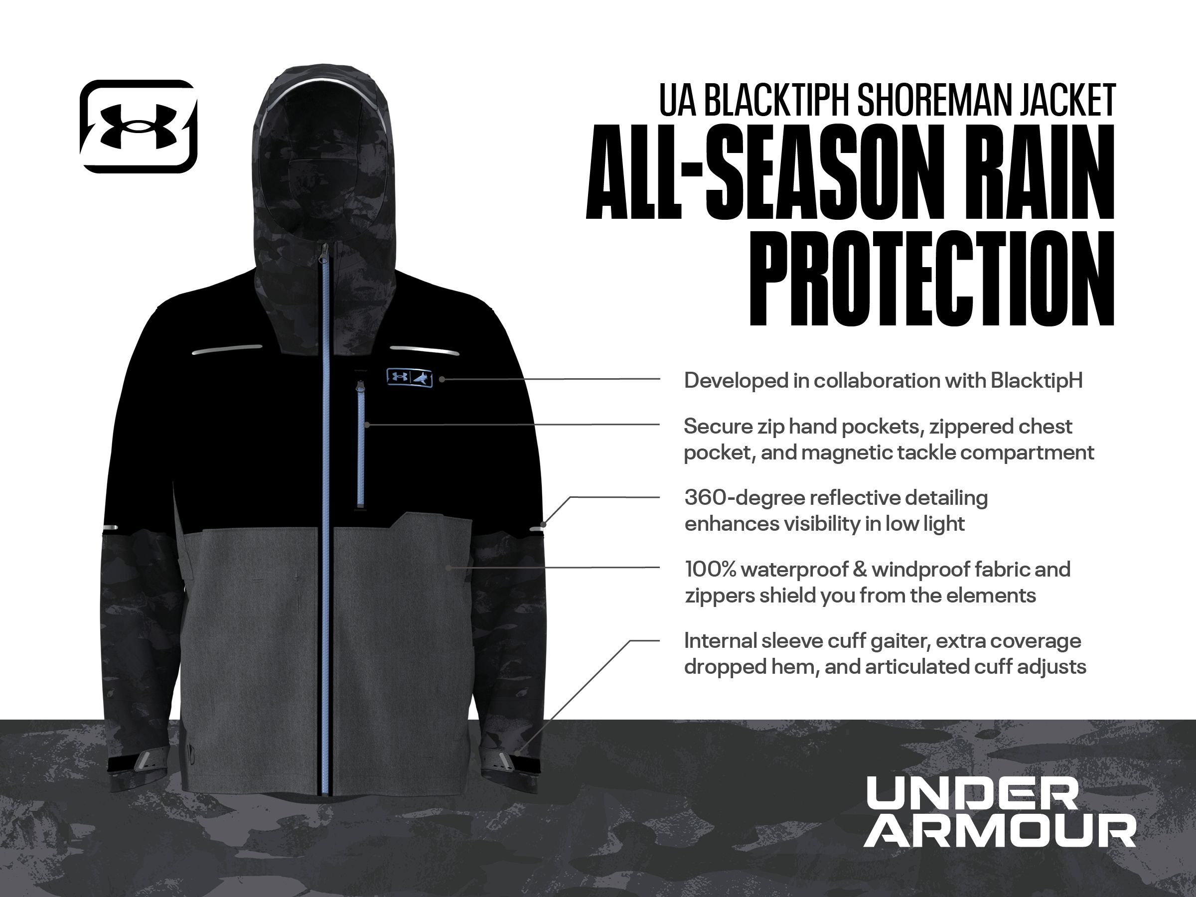 UA BlacktipH Shoreman Jacket