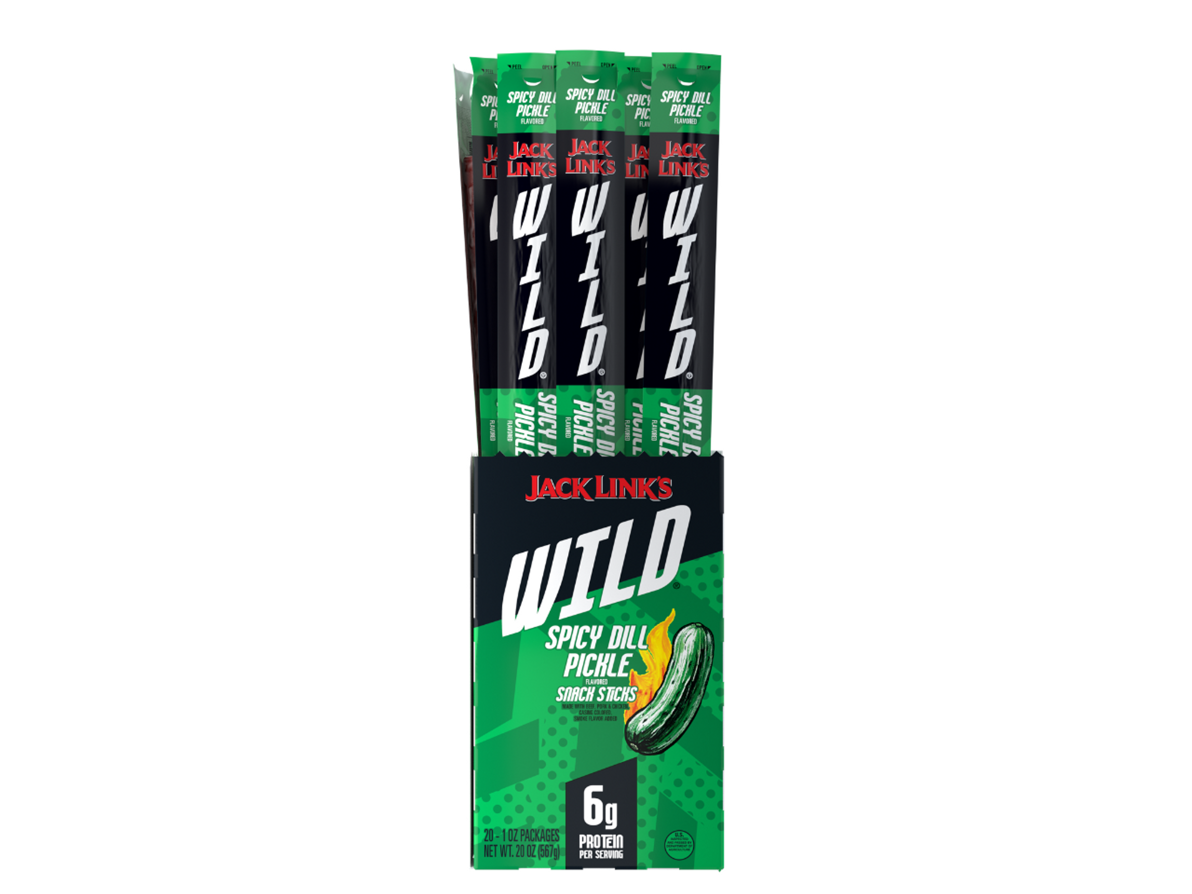 WILD Spicy Dill Pickle Snacks