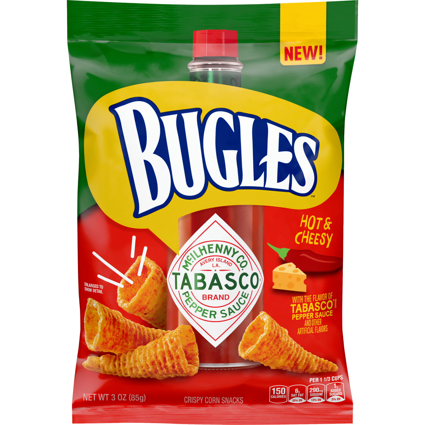Tabasco Bugles Corn Chip 3oz