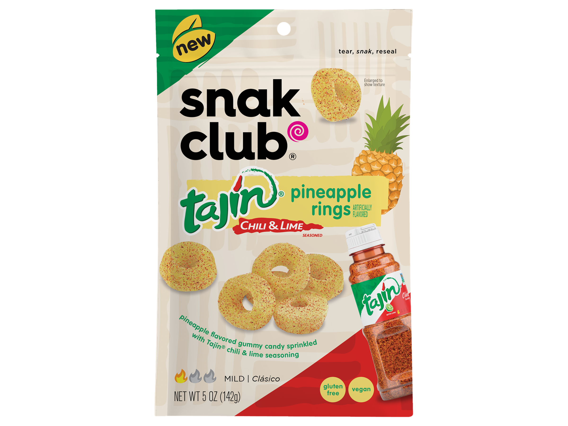 Snak Club Tajin Pineapple Rings