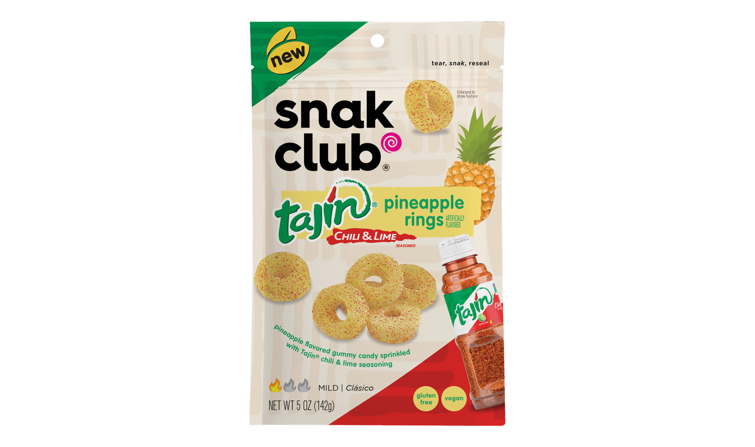 Snak Club Tajin Pineapple Rings