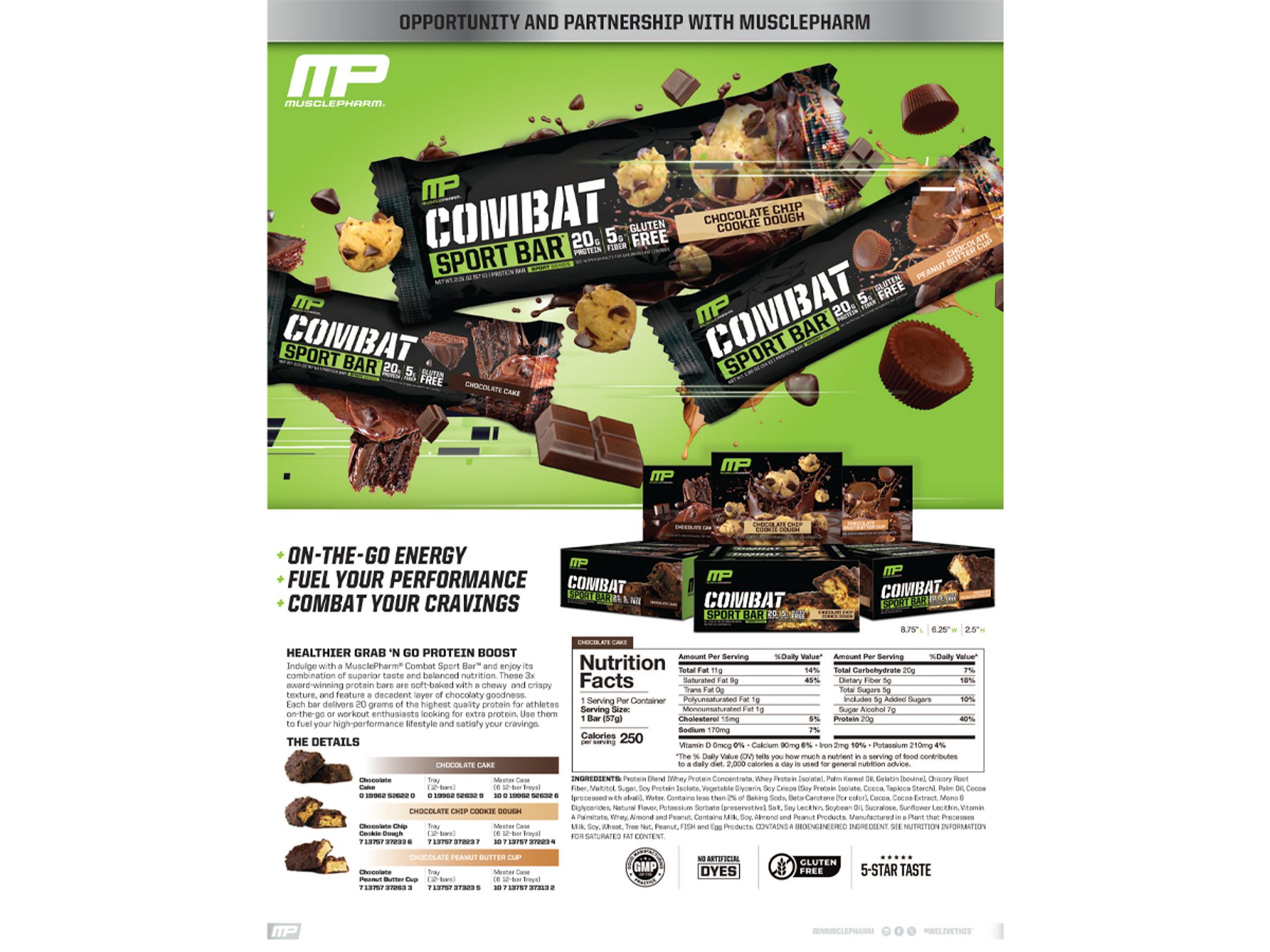 MusclePharm Combat Sports Bars