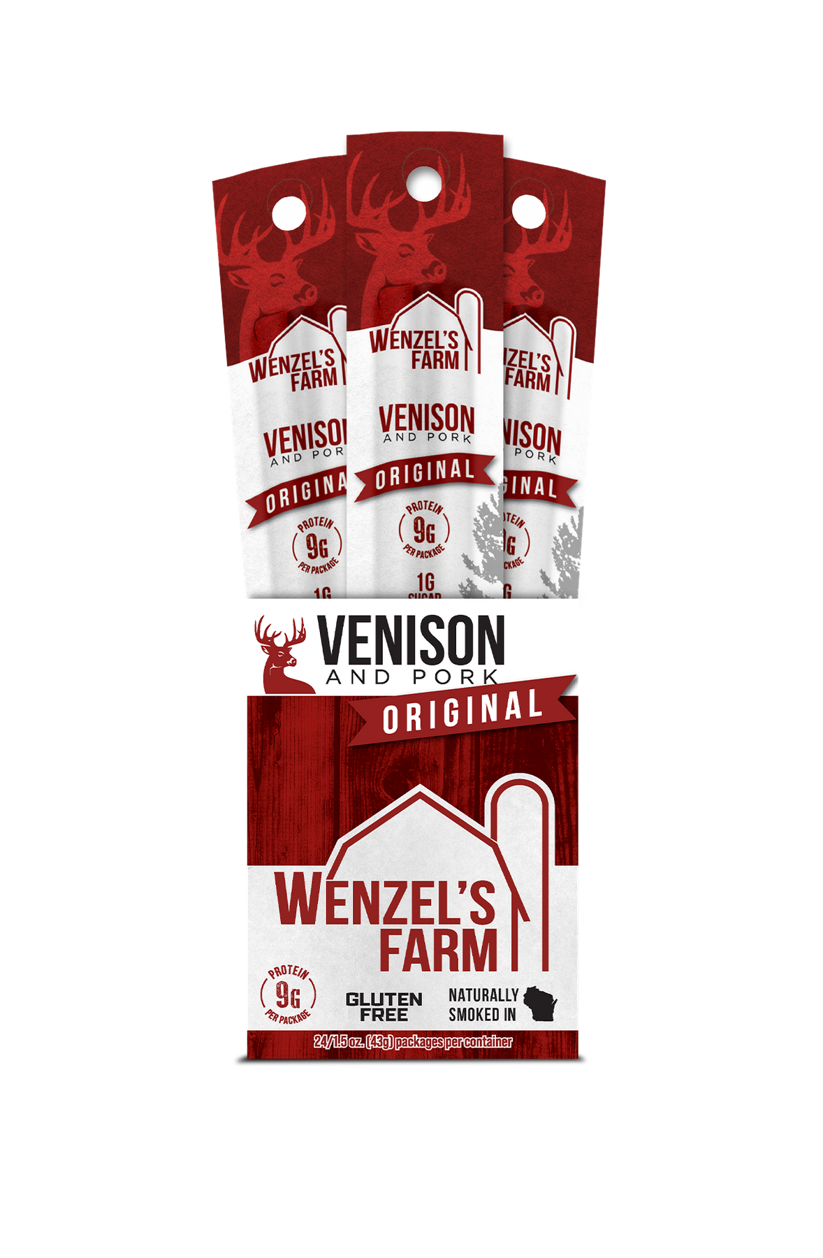 Wenzel’s Farm Venison Snack Sticks