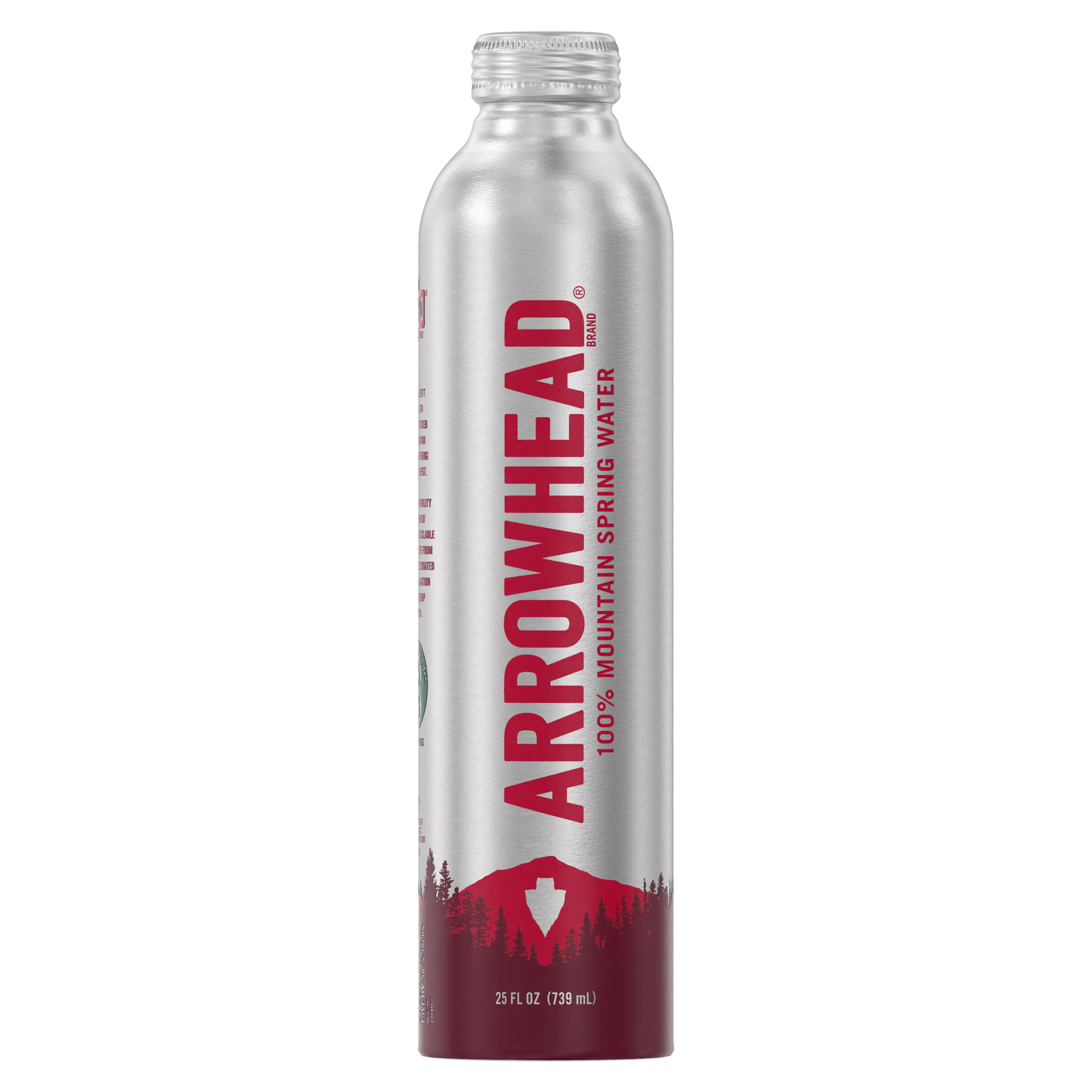 Arrowhead, 100% Mountain Spring Water, 25 ounce Aluminum Bottle
