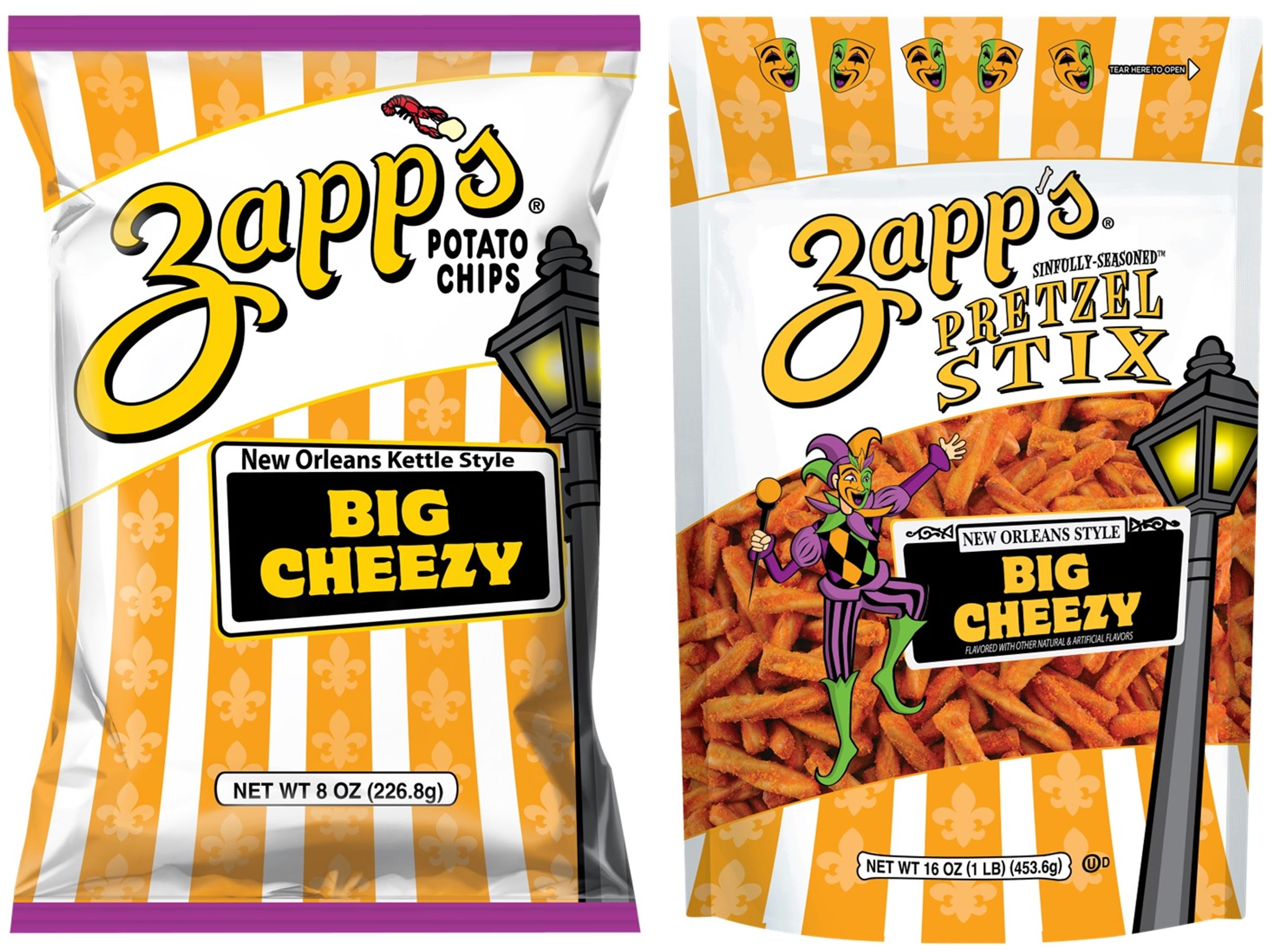 Zapp's Big Cheezy Potato Chips & Pretzels