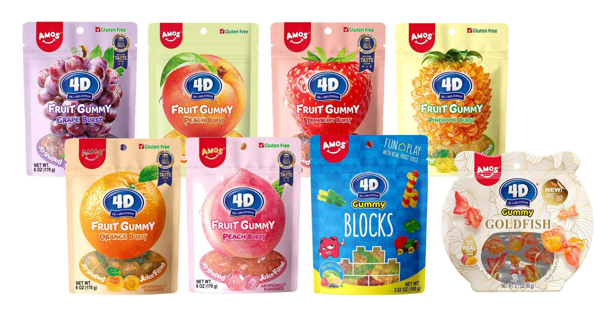 Amos 4D Fruit Gummies