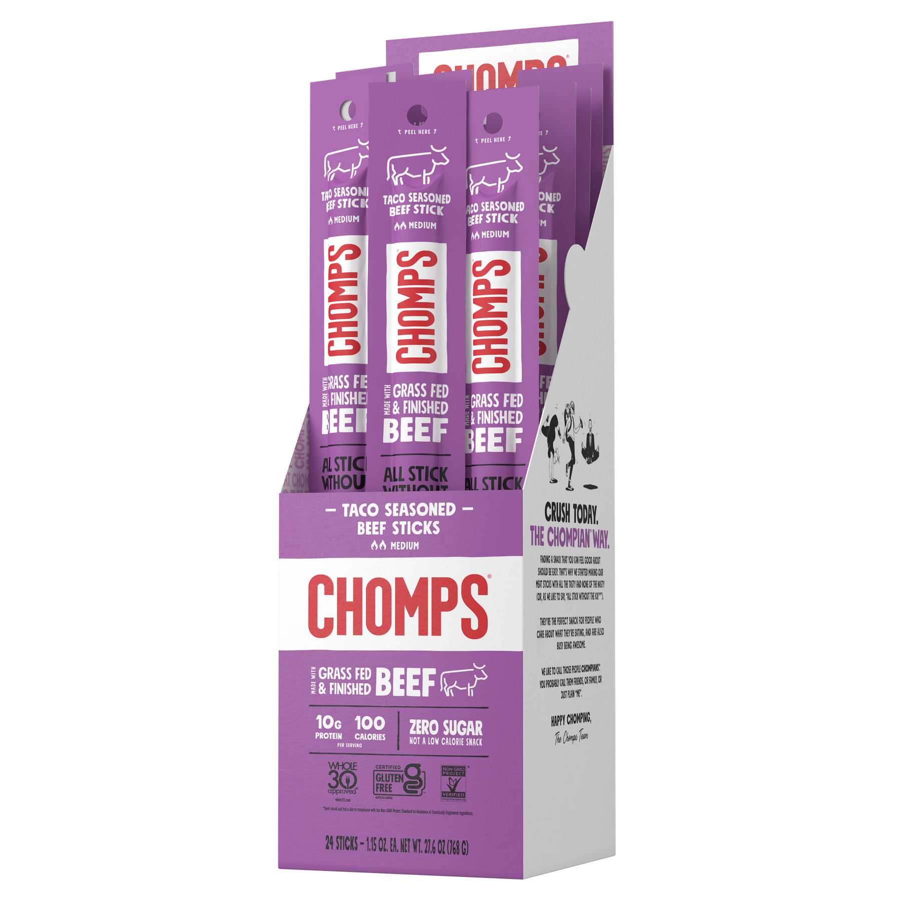 Chomps Taco Seasoned Beef Sticks