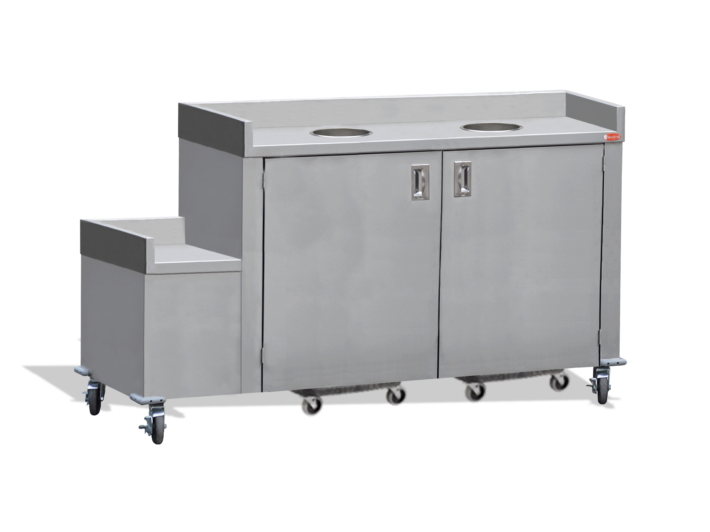 Large volume trash with tray return counter - TTR72-L