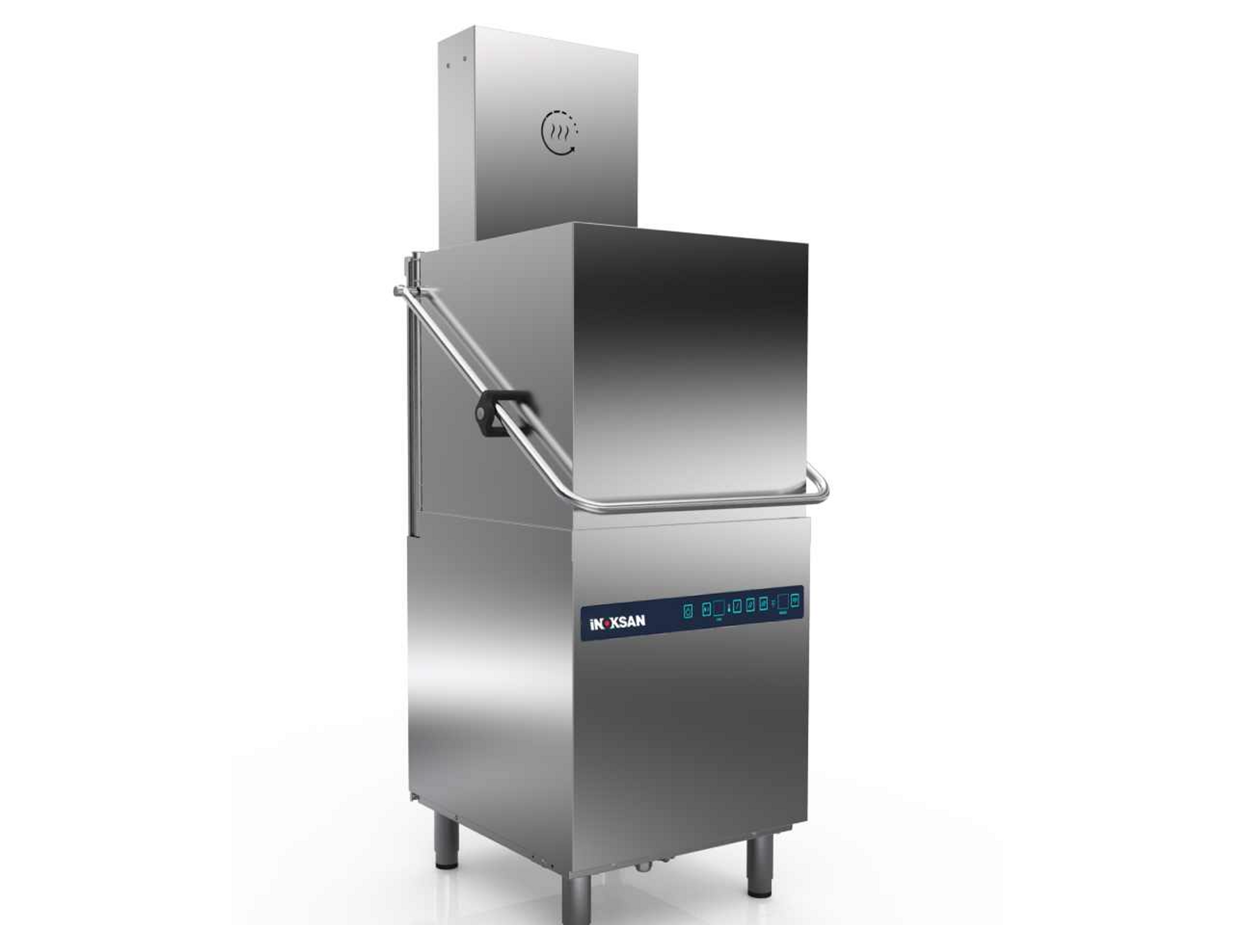 HOOD TYPE DISHWASHER WITH HEAT RECOVERY SYSTEM