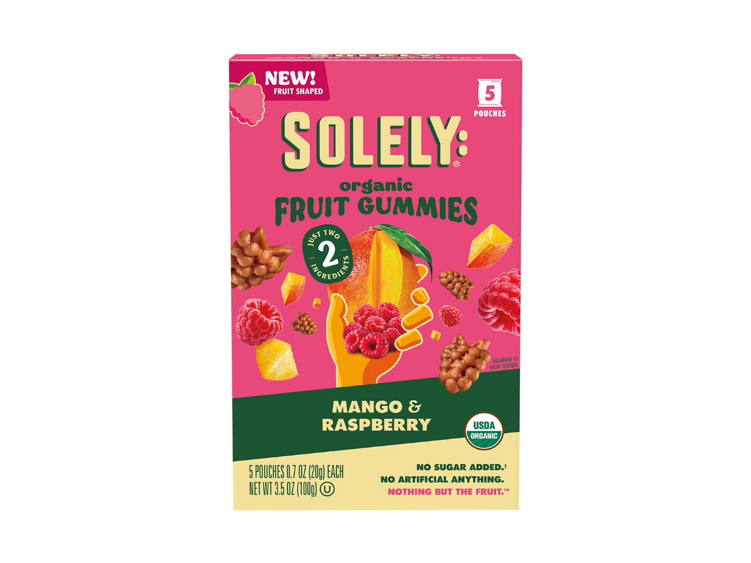 Solely: Mango & Raspberry Organic Fruit Gummies