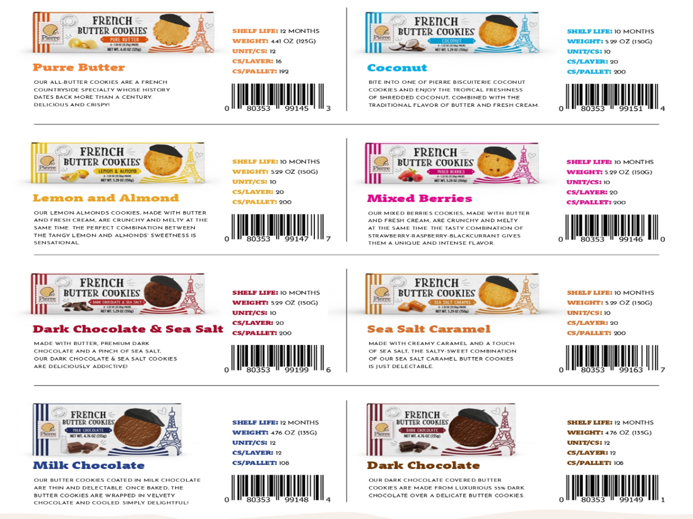 Pierre Biscuiterie - Sell Sheet