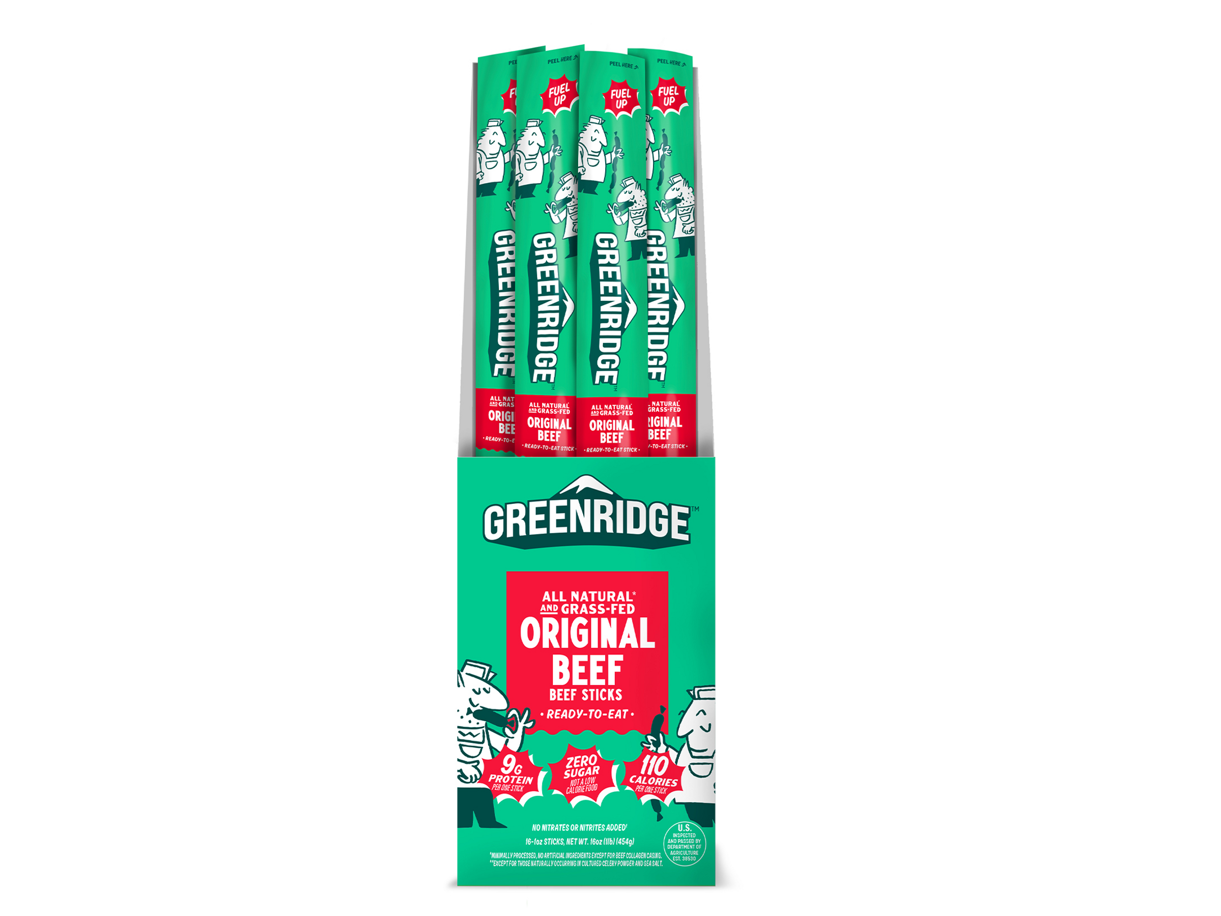 Greenridge Naturals Shelf-Stable Beef Snack Sticks