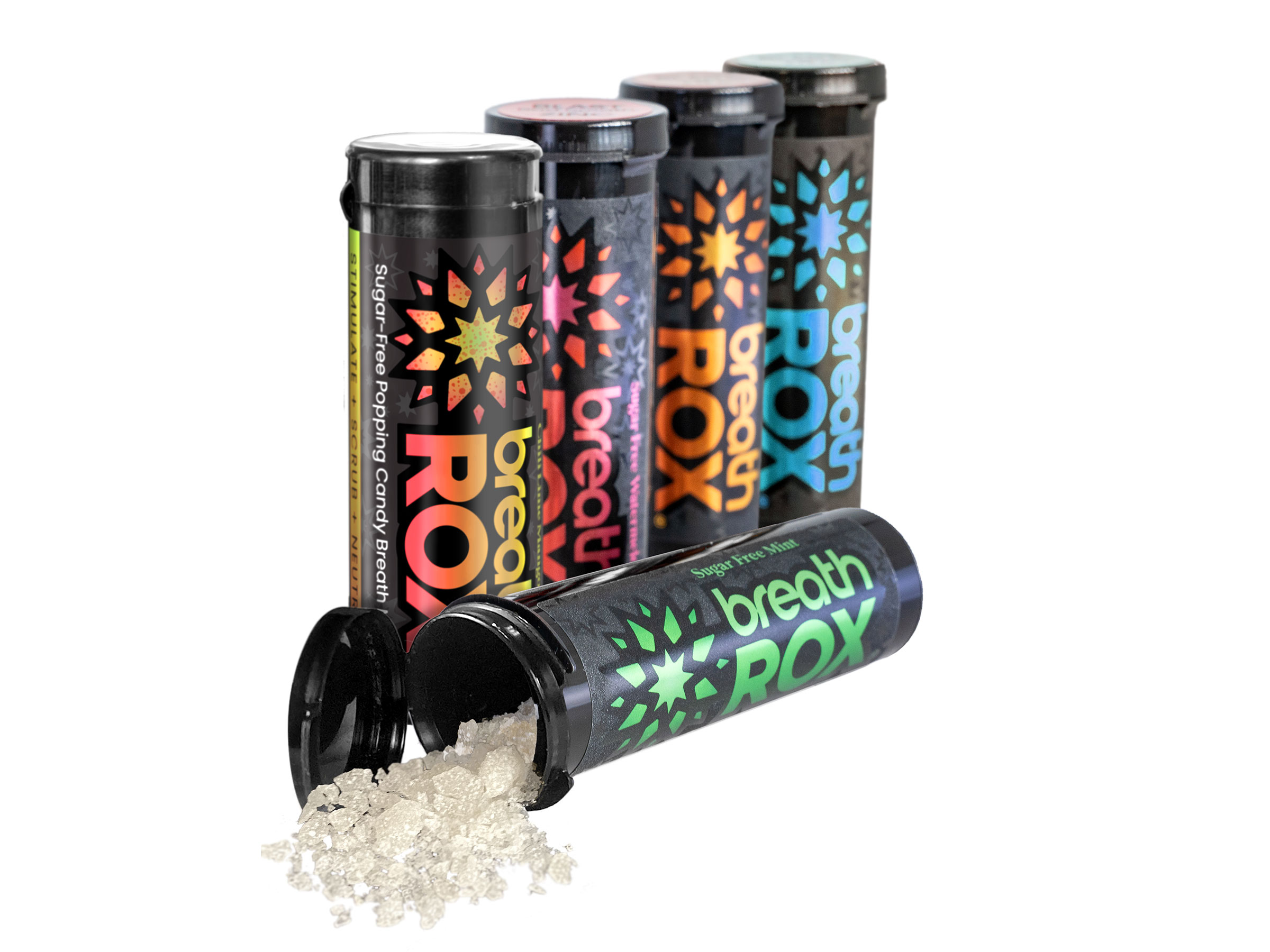 breathROX are sugar-free popping candy breath mints with zinc
