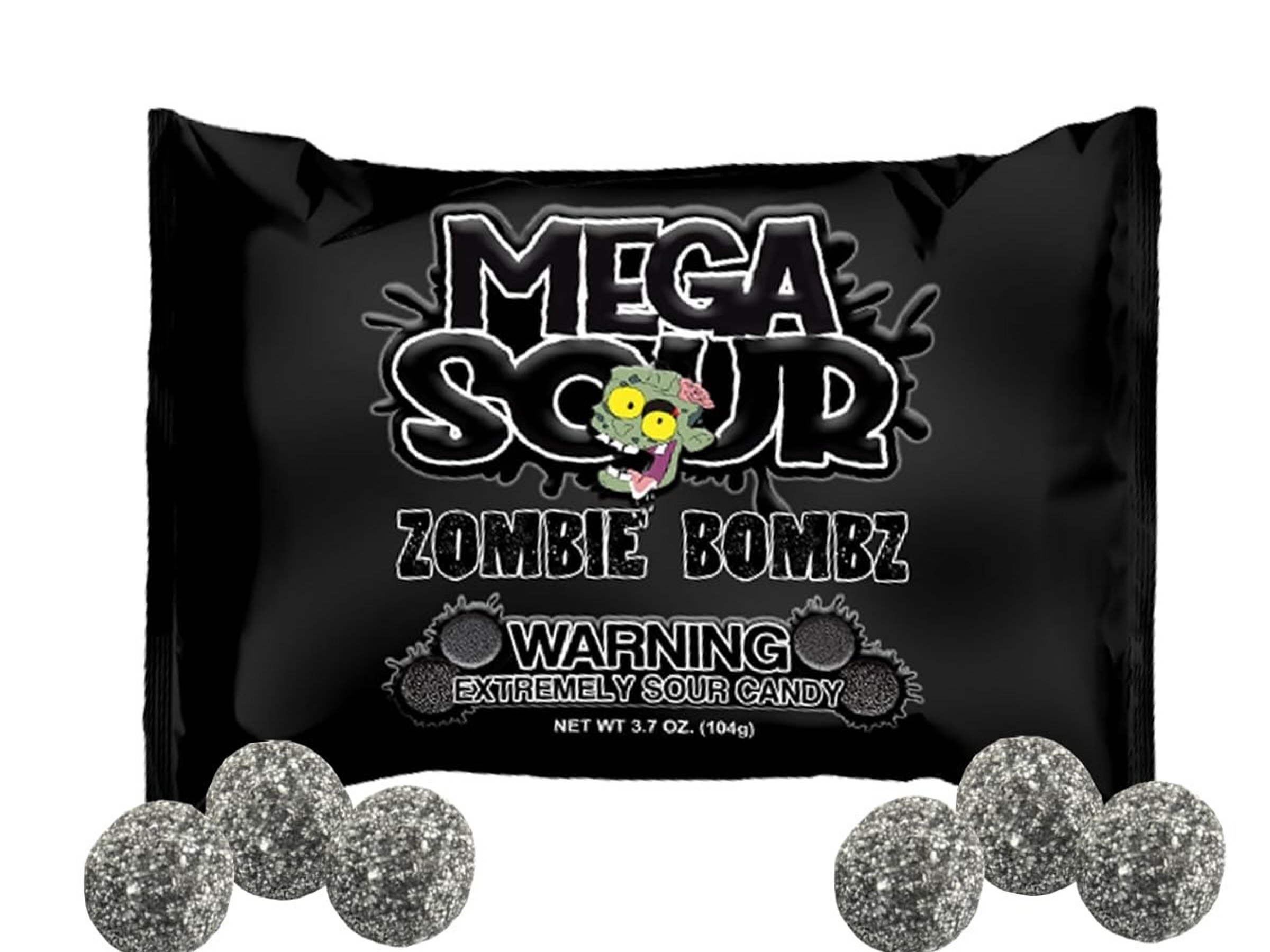 Barnetts Mega Sour Candy Zombie Bombz 104g / 3.7OZ