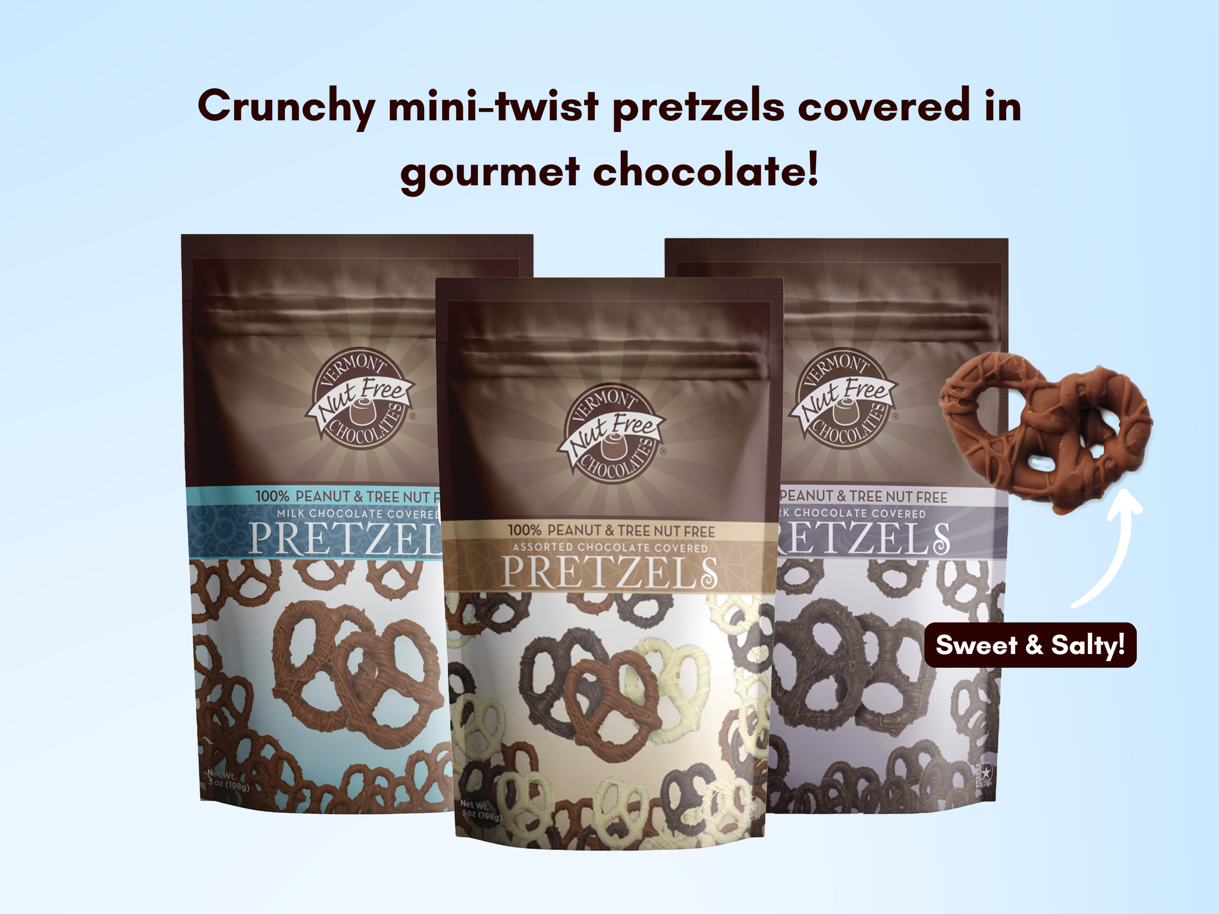 Chocolate Covered Mini-Twist Pretzels