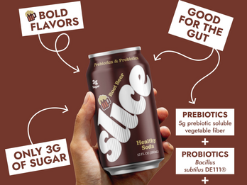 Slice Healthy Soda. Real soda, but really good for you.