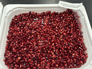 Pomegranate arils 2lb. foodservice tray