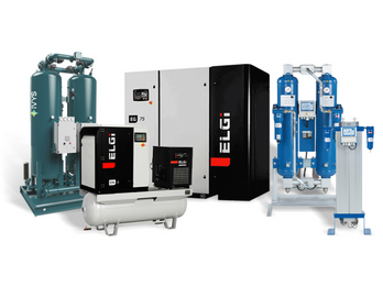 Air Compressors, Dryers and Filters - Brands ELGi, KSI and Ivys