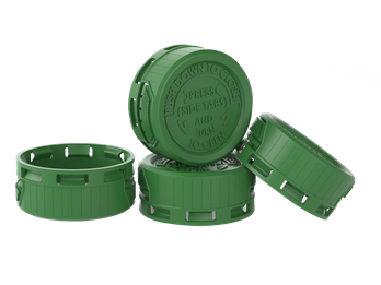 Worlds 1st -One Piece Child Resistant Closure - Patent Applied
