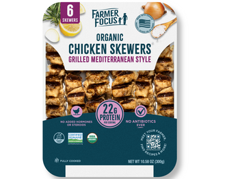 Organic Chicken Skewers Grilled Mediterranean Style