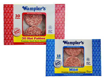 Wampler\'s 18ct/27oz and 30ct/40oz patties