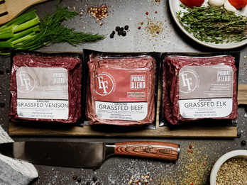Fossil Farms Primal Blend Ground Elk, Venison & Grass Fed Beef