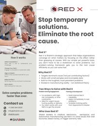 Red X®: Solve complex medical manufacturing problems fast.
