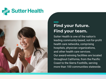 Sutter Health - Find your future. Find your team.