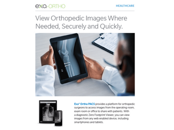 View Ortho Images Where Needed, Securely and Quickly