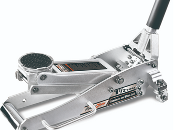 1-1/2 Ton Aluminum and Steel Racing Jack with Quick Lifting Dual