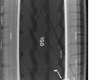 Tirefax x-ray of tire belts