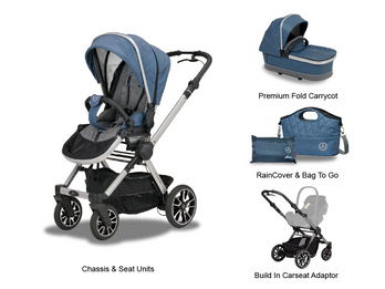 Mercedes Benz Performance GTR Pushchair in Vintage Blue