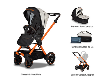 Mercedes Benz AMG GT² Pushchair in Magmabeam