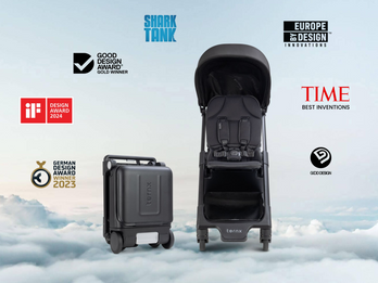 World's First Carry On Luggage That Transforms Into a Stroller