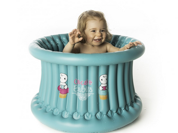 Cupcake Babies Big Bath Turquoise & inflator (suitable from 1 yea