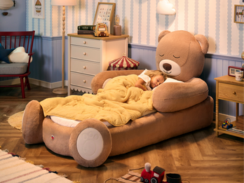 Teddy Bear Bed with Foam Mattress