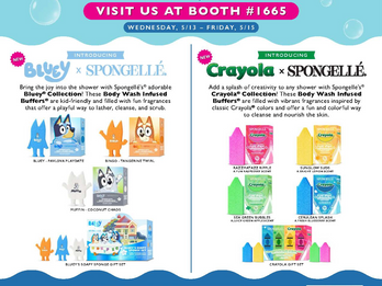 Spongellé® Introduces New Bluey® & Crayola® Kids Collections