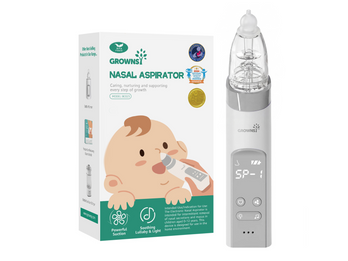 GROWNSY Electric Nasal Aspirator with 3 Silicone Tips for Baby