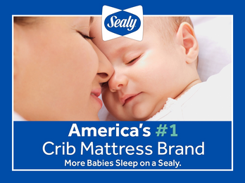 More babies sleep on a Sealy than any other crib mattress brand.