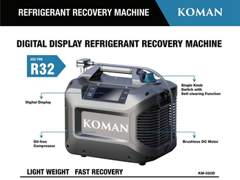 KM-520D Digital Display Refrigerant Recovery Machine