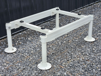 Aluminum coated minisplit stand