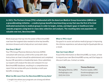 BenchmarkMD: Healthcare Specific Benefits Benchmarking Built for