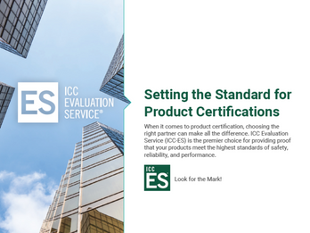 ICC-ES: Setting the Standard for Product Certifications