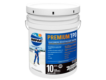 Elastomeric reflective roof coating for TPO membranes