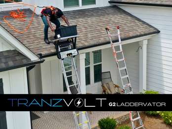 TranzVolt Ladder Hoist - Battery-Powered Laddervator Hoist Kit