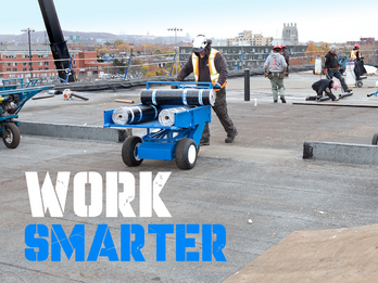 Material handling equipment for roofing