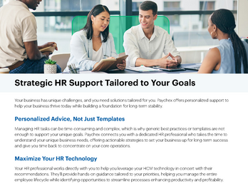 Strategic HR Support Tailored to Your Goals